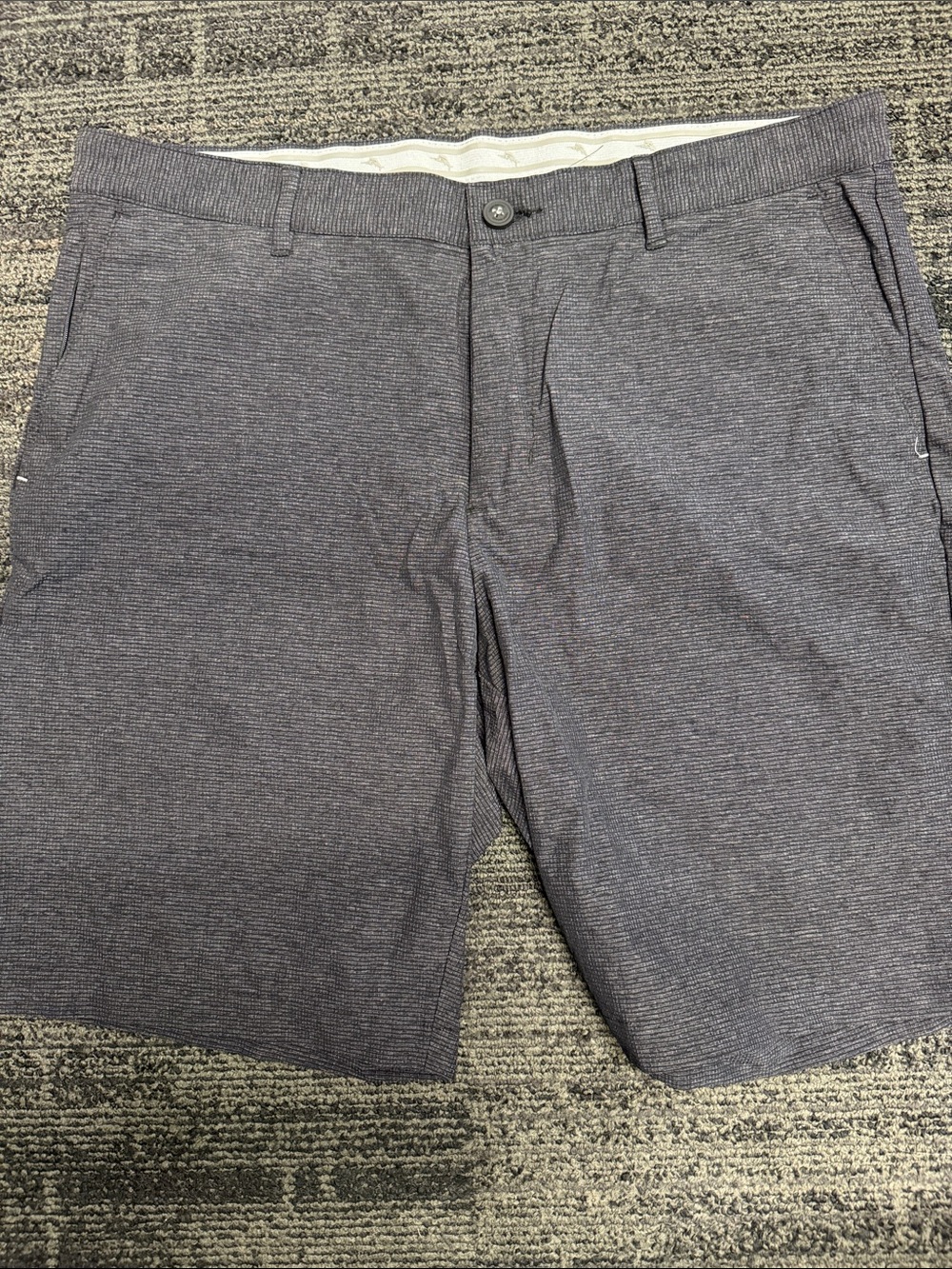 Tommy Bahama Men's Flat Front Shorts - Charcoal Heather